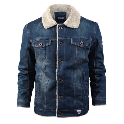 Denim Jacket Military Style