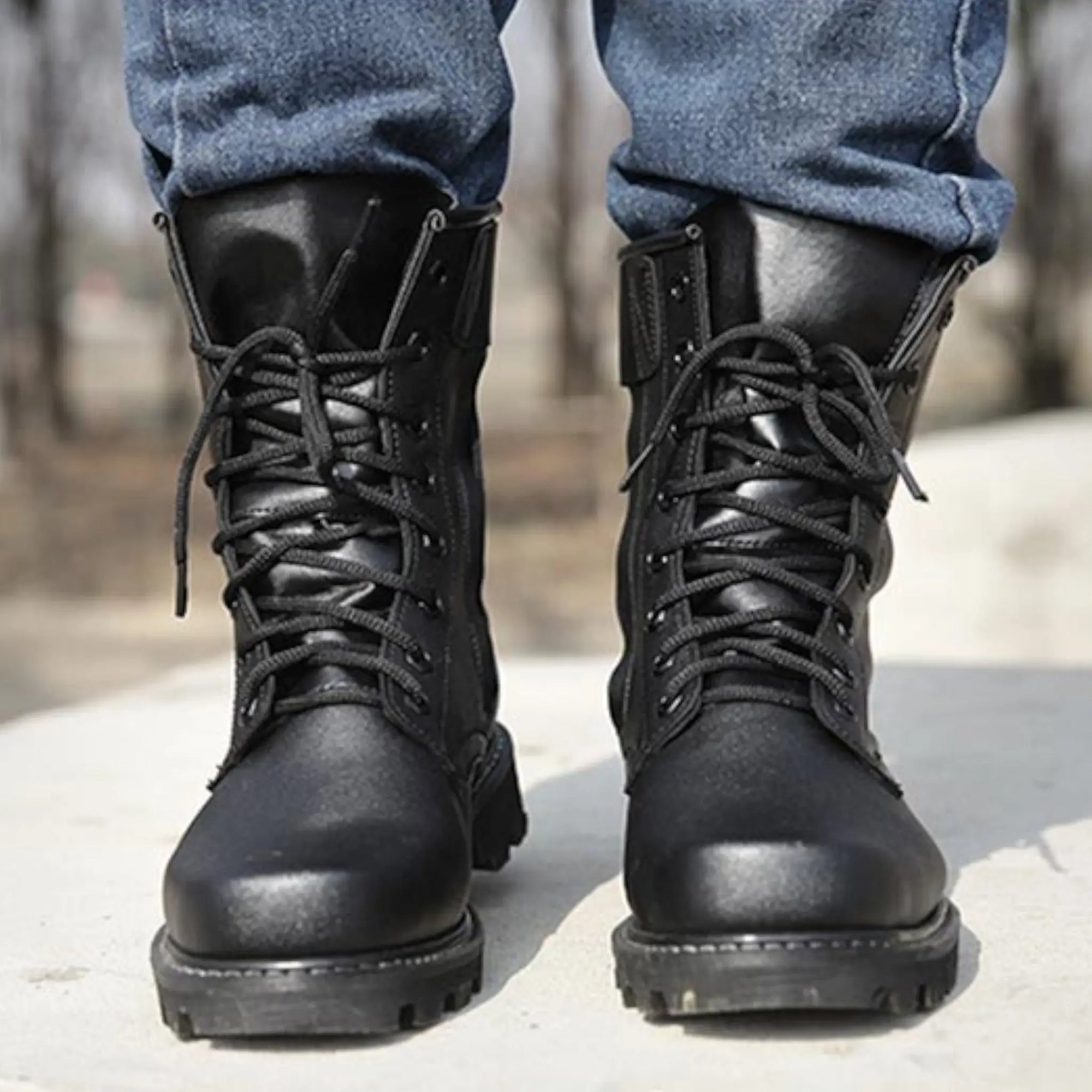 Desert Boots with Side Zipper