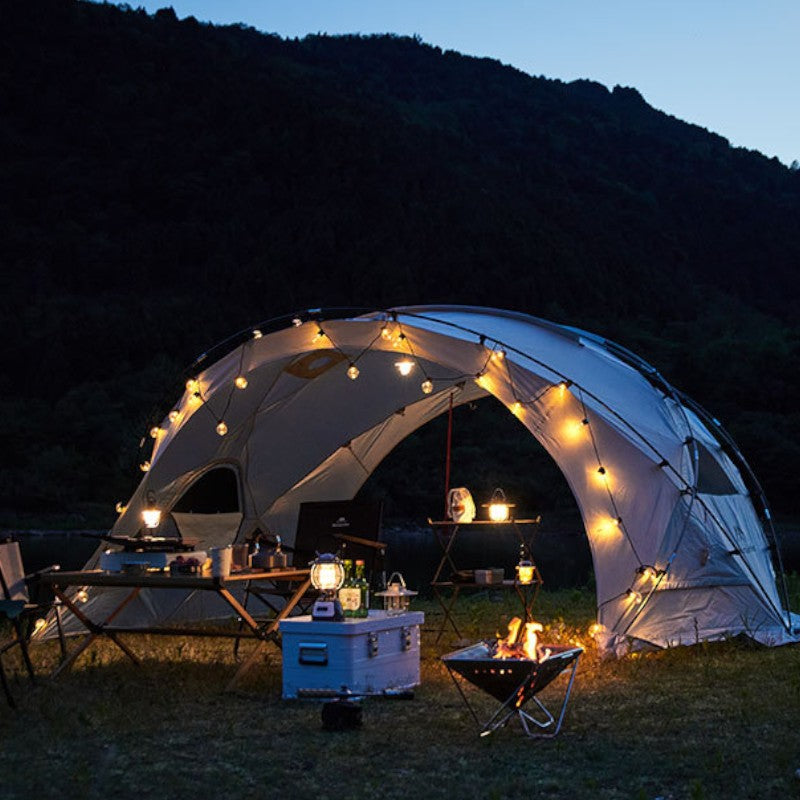 Double opening dome tent
