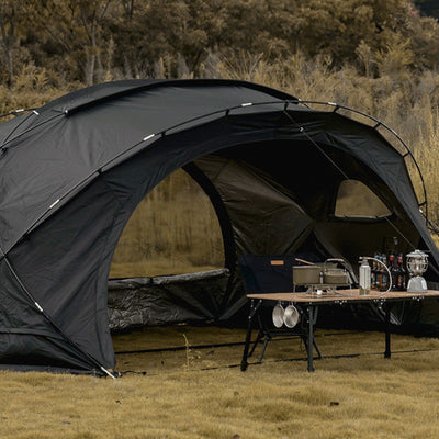 Double opening dome tent