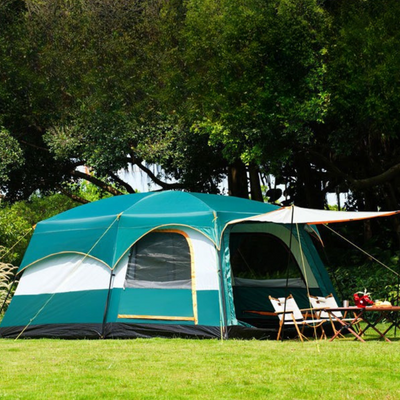 Family tent camping