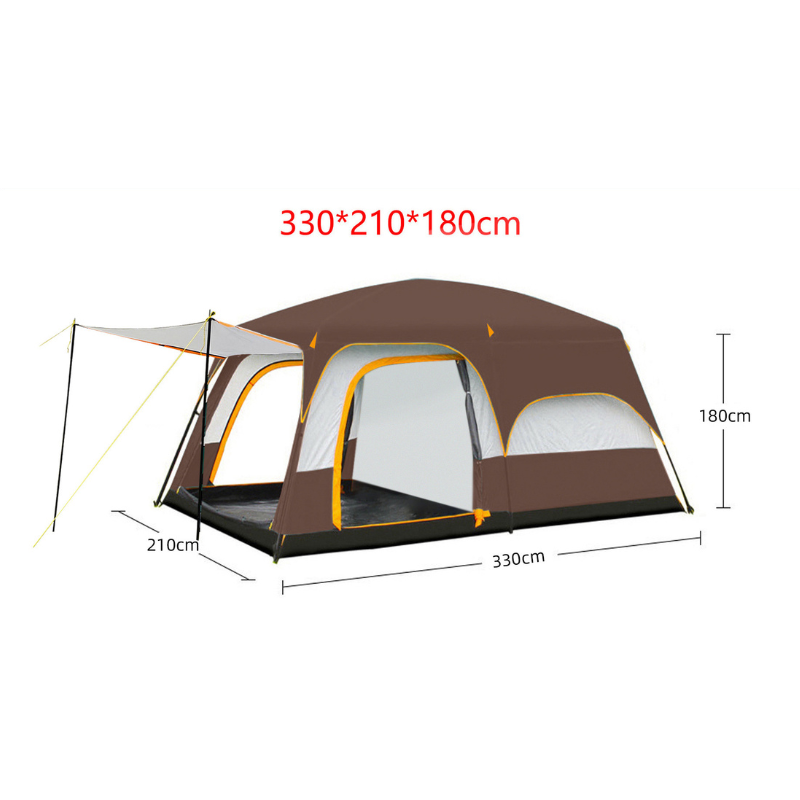 Family tent camping