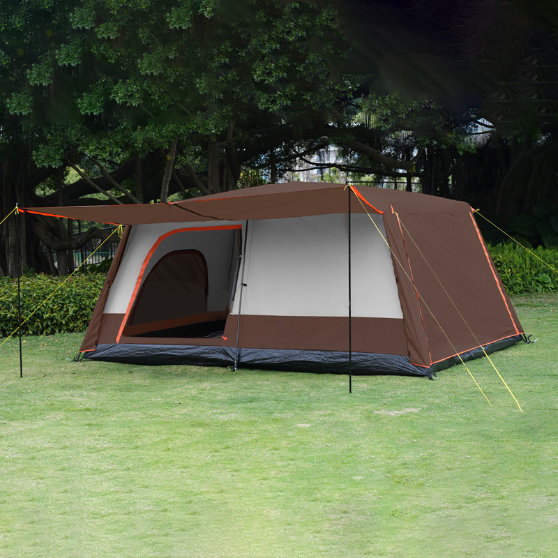 Family tent camping