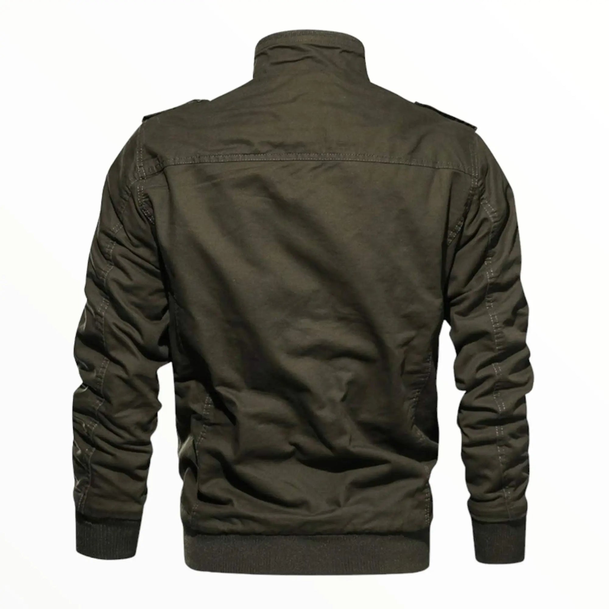 Fleece military navy jacket