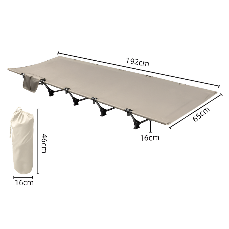 Folding bed for camping
