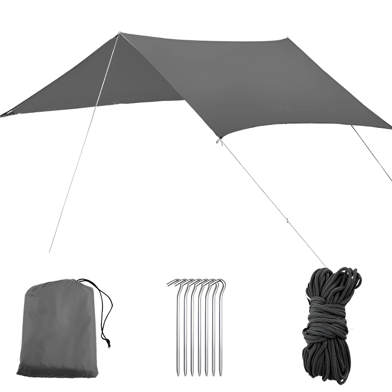 Heat reflective tarp camping
