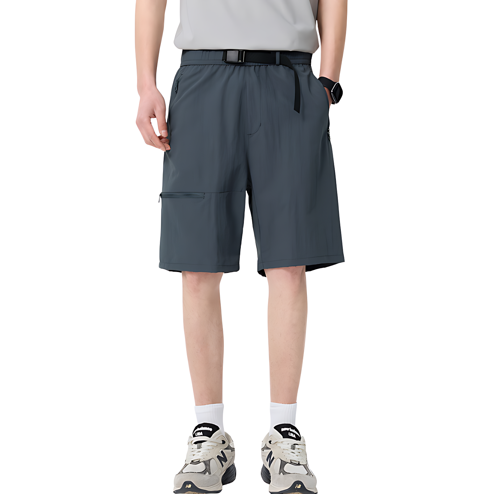 Hiking multi pocket shorts quick dry