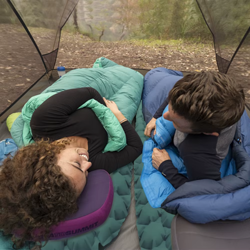 Inflatable single sleeping pad