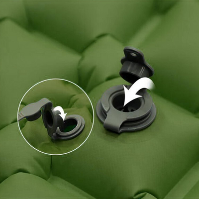 Inflatable single sleeping pad