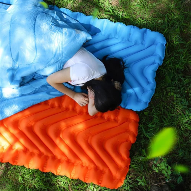 Inflatable single sleeping pad