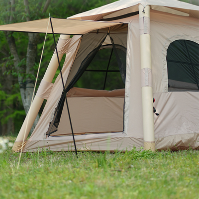 Inflatable tents for camping
