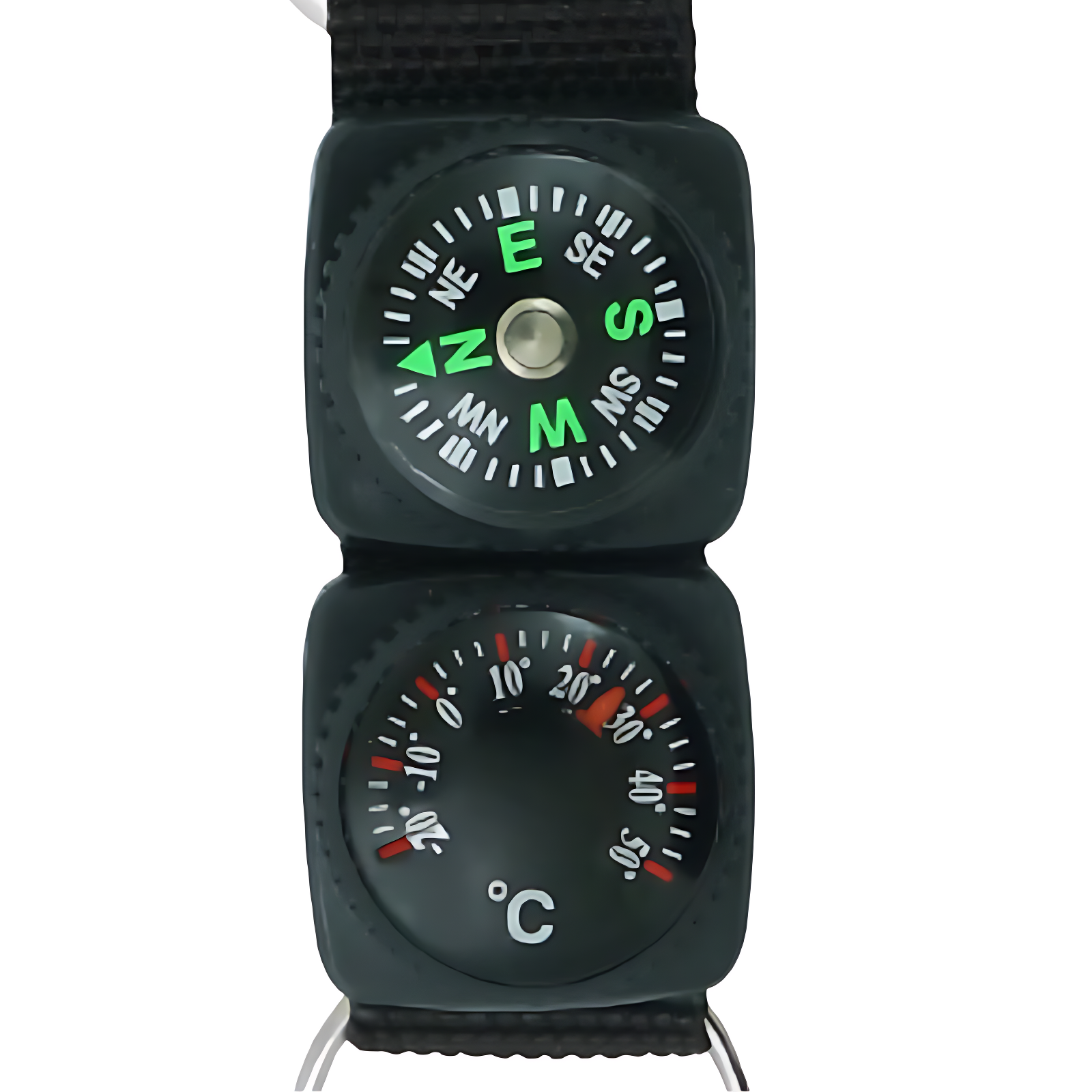 Keychain Compass Thermometer
