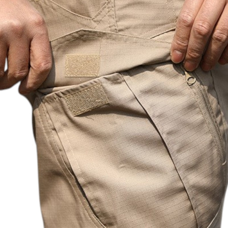 Khaki combat trousers