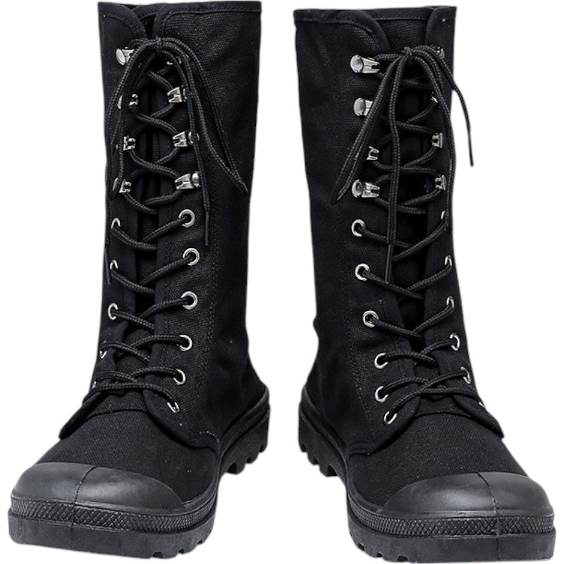 Knee high tactical boots