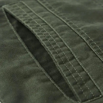 Men denim military jacket