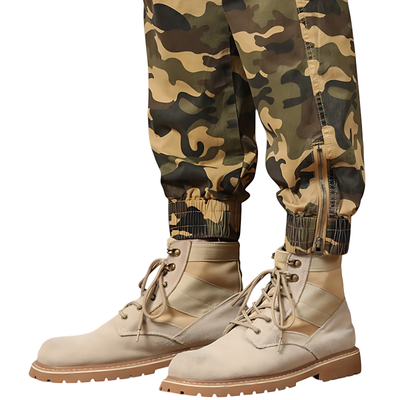 Mens army camo cargo pants