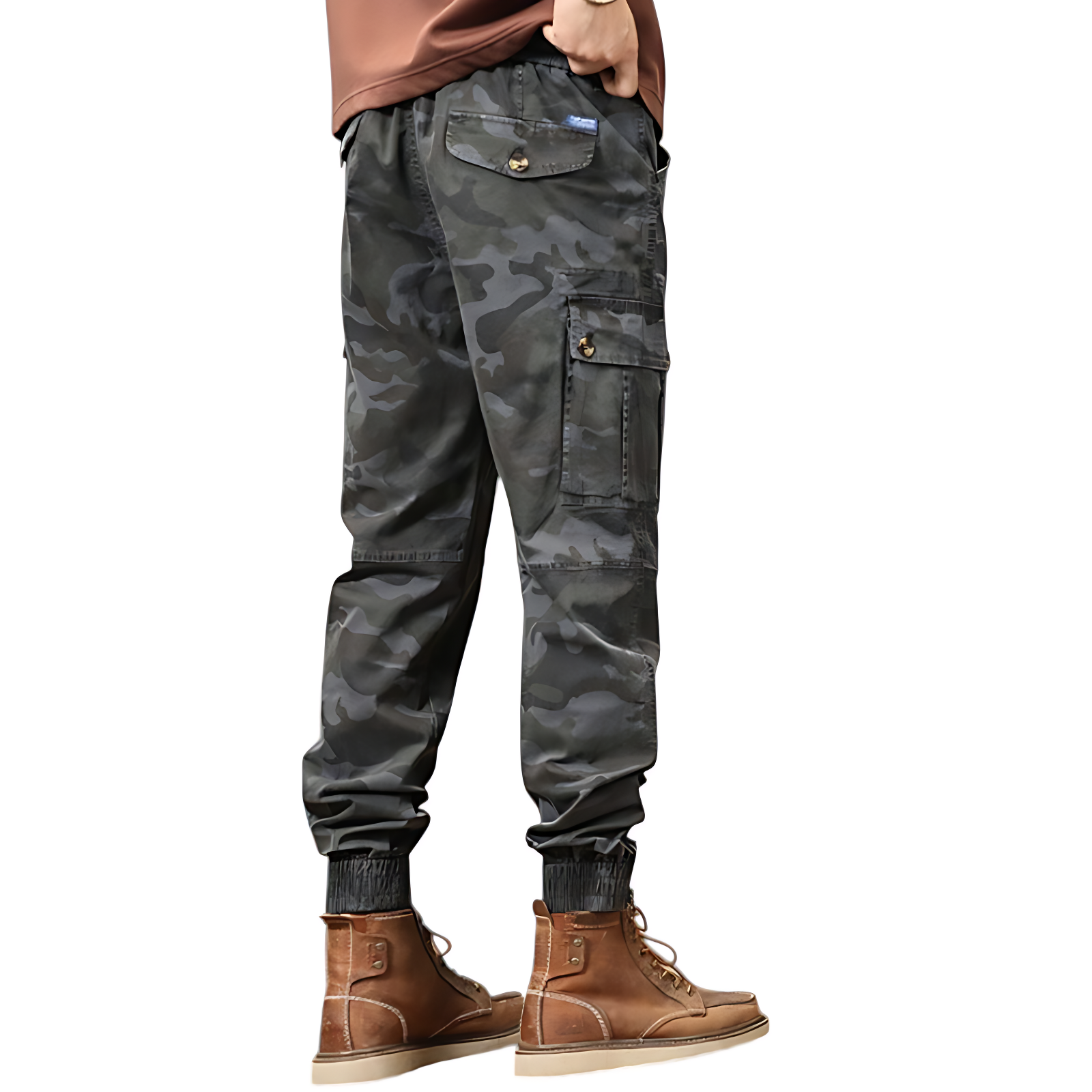 Mens army camo cargo pants