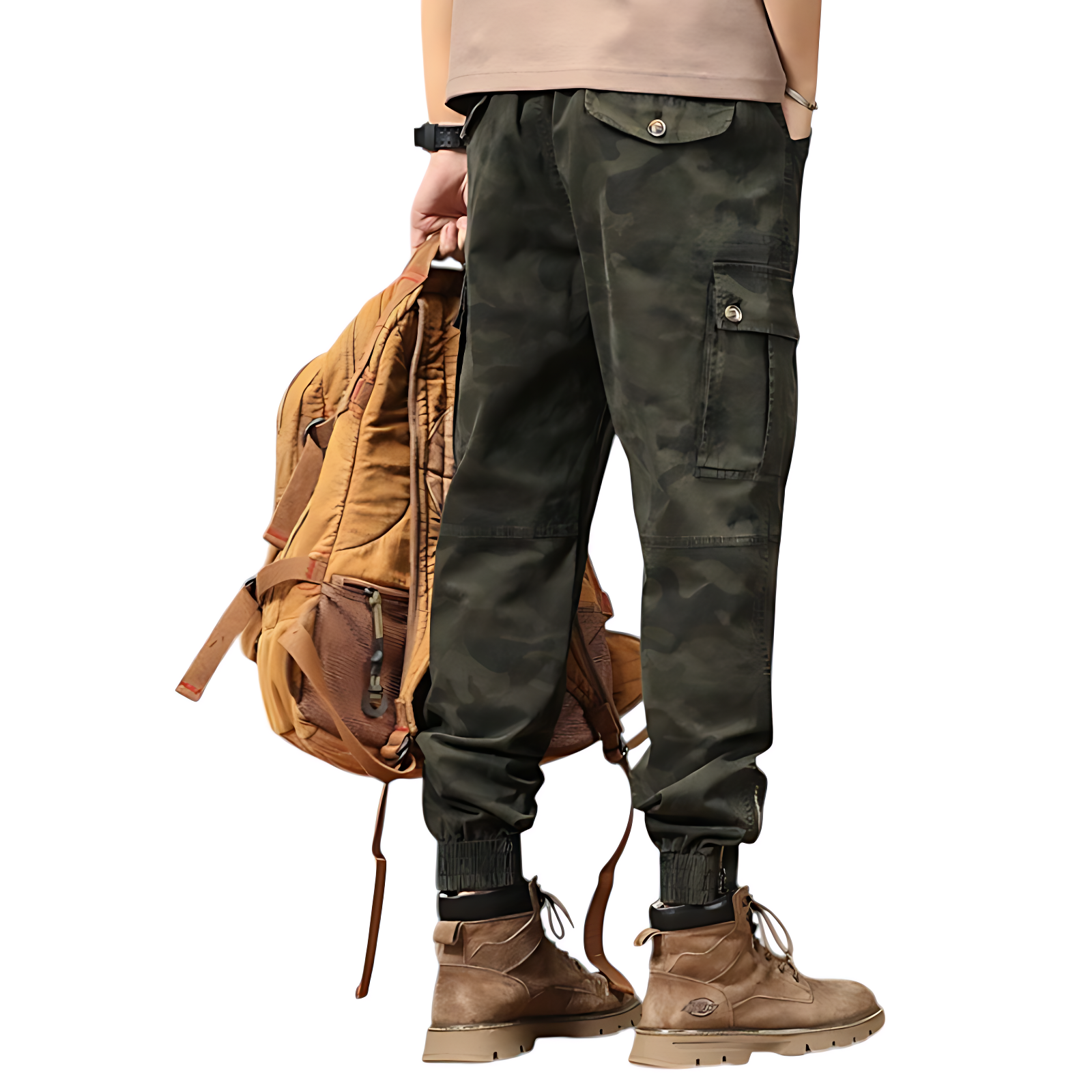 Mens army camo cargo pants