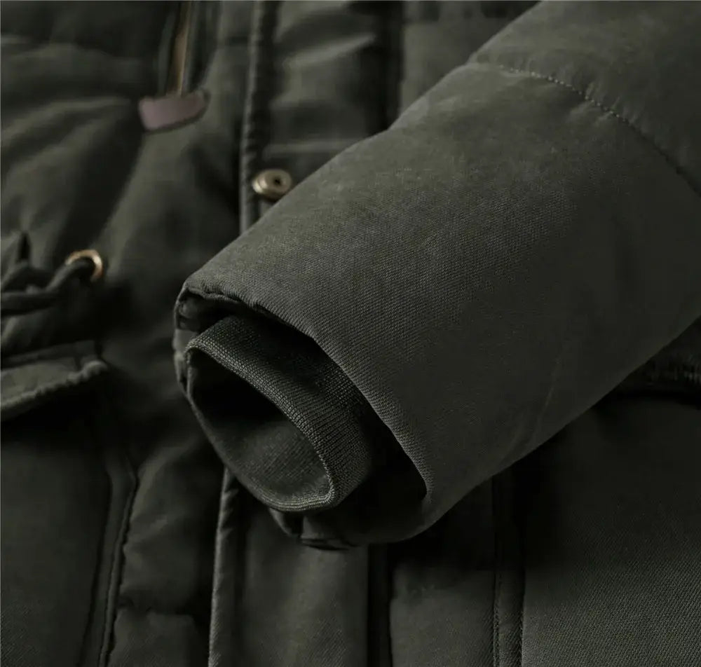 Mens army parka hood