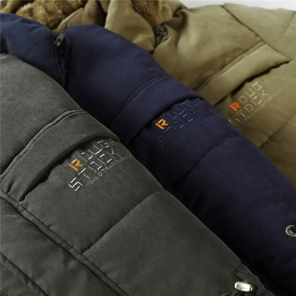 Mens army parka hood