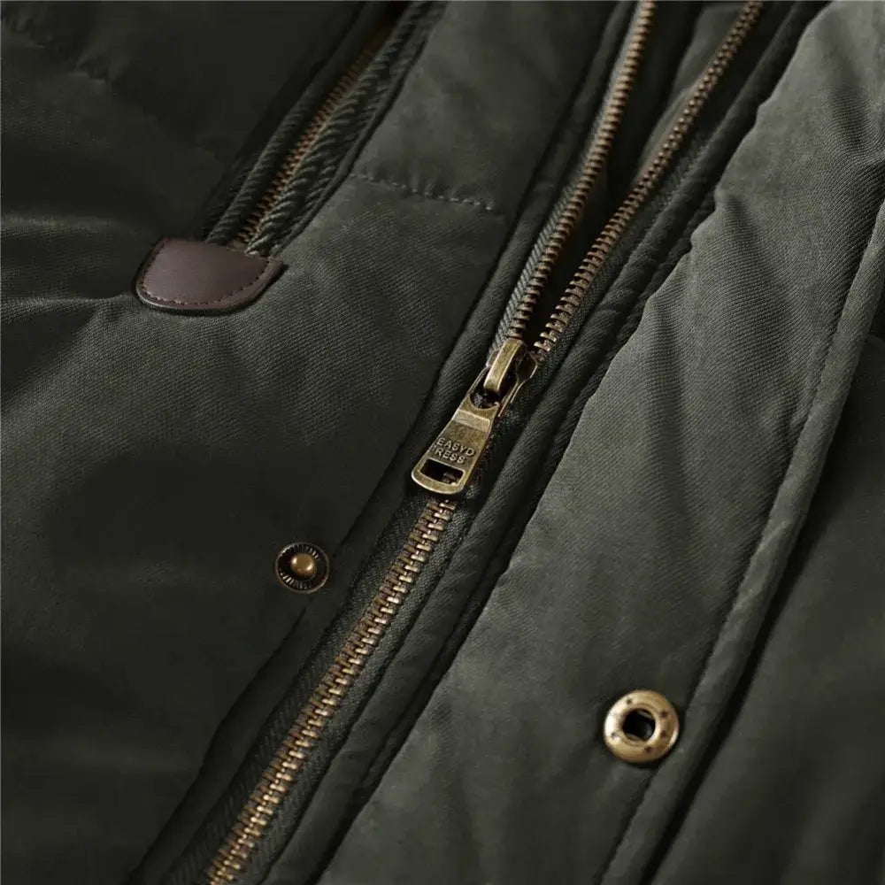 Mens army parka hood