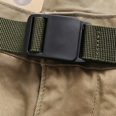 Men’s belted cargo shorts