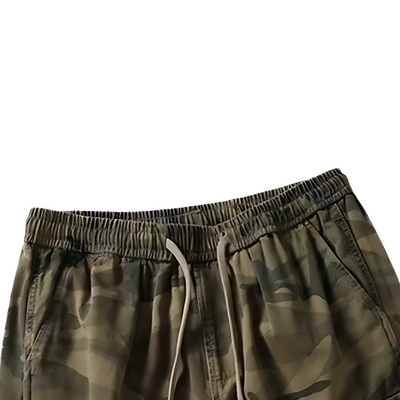 Mens camo drawstring shorts