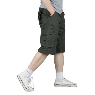 Mens cotton cargo shorts
