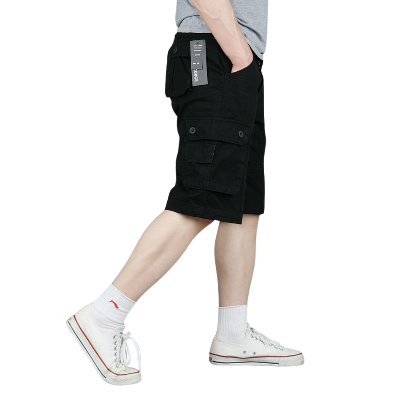 Mens cotton cargo shorts
