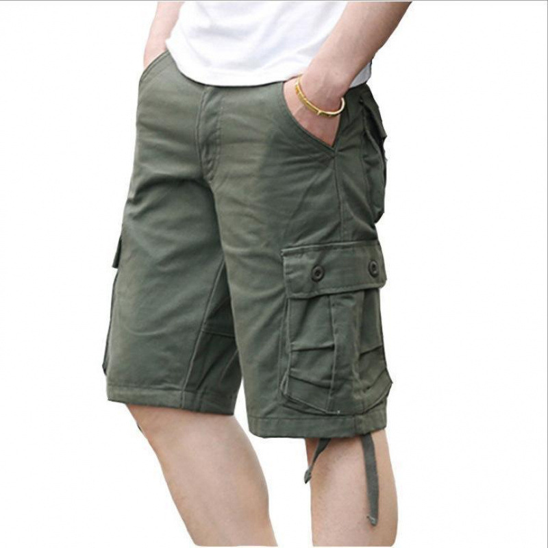 Mens cotton cargo shorts