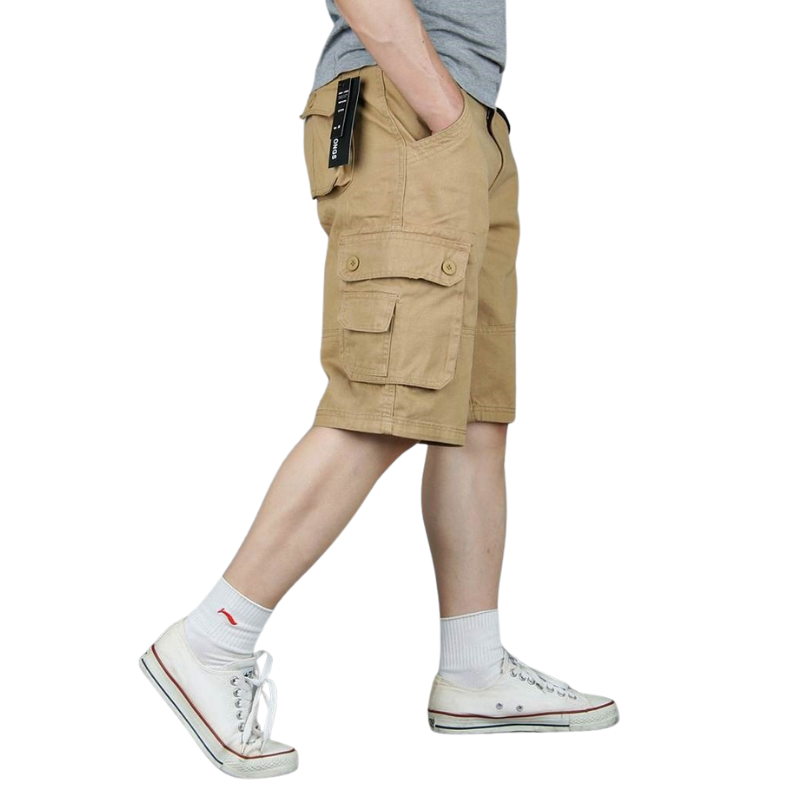 Mens cotton cargo shorts