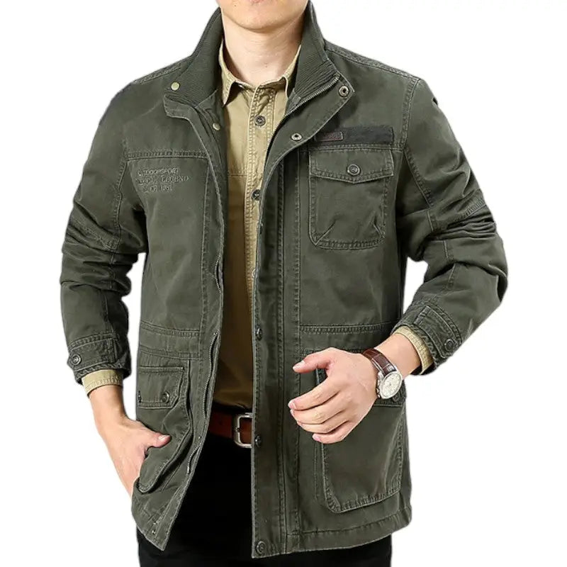 Mens khaki military jacket