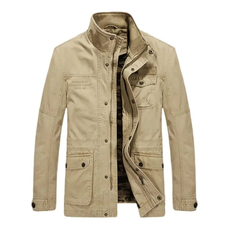 Mens khaki military jacket