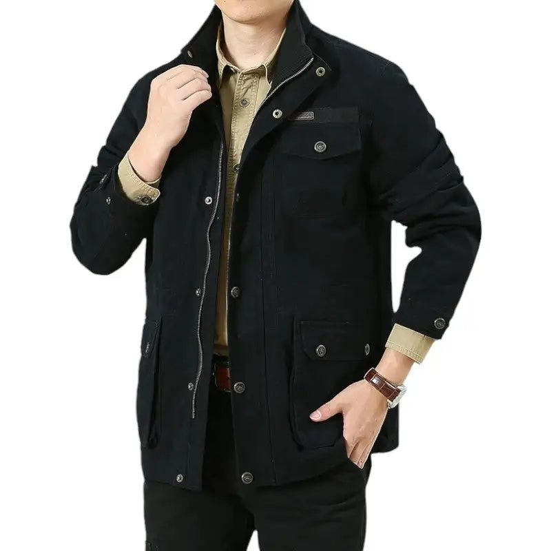 Mens khaki military jacket