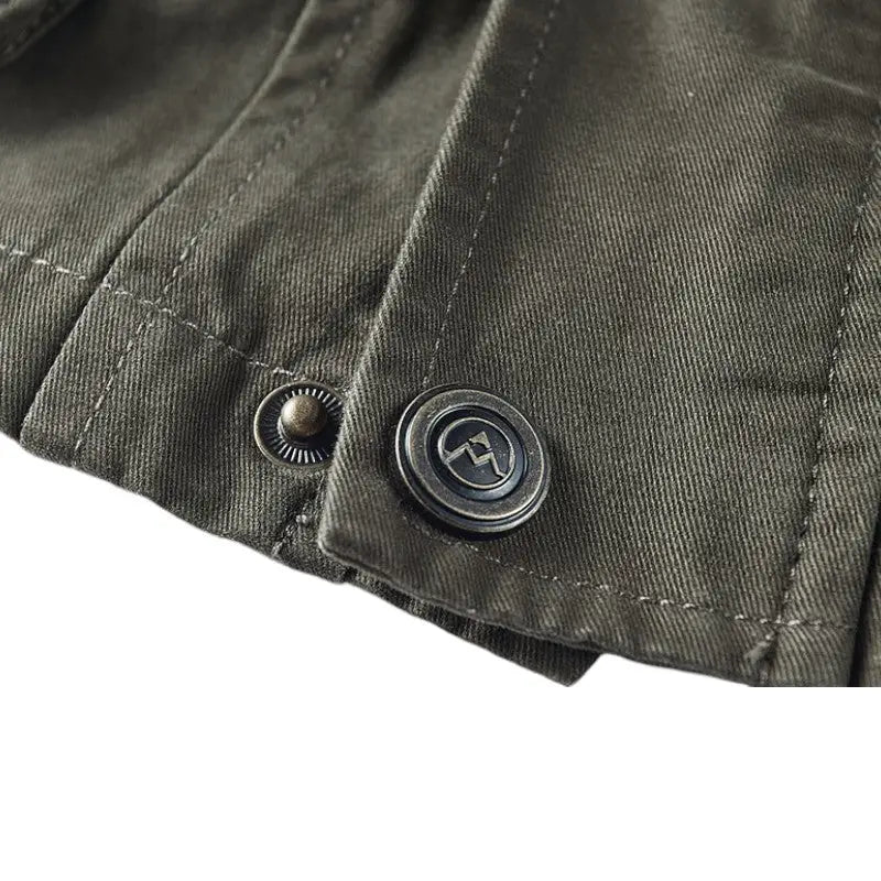 Mens khaki military jacket