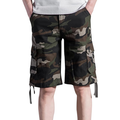 Mens long camo shorts