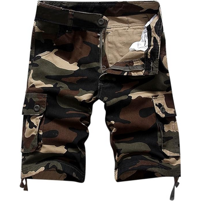 Mens long camo shorts