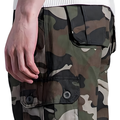Mens long camo shorts
