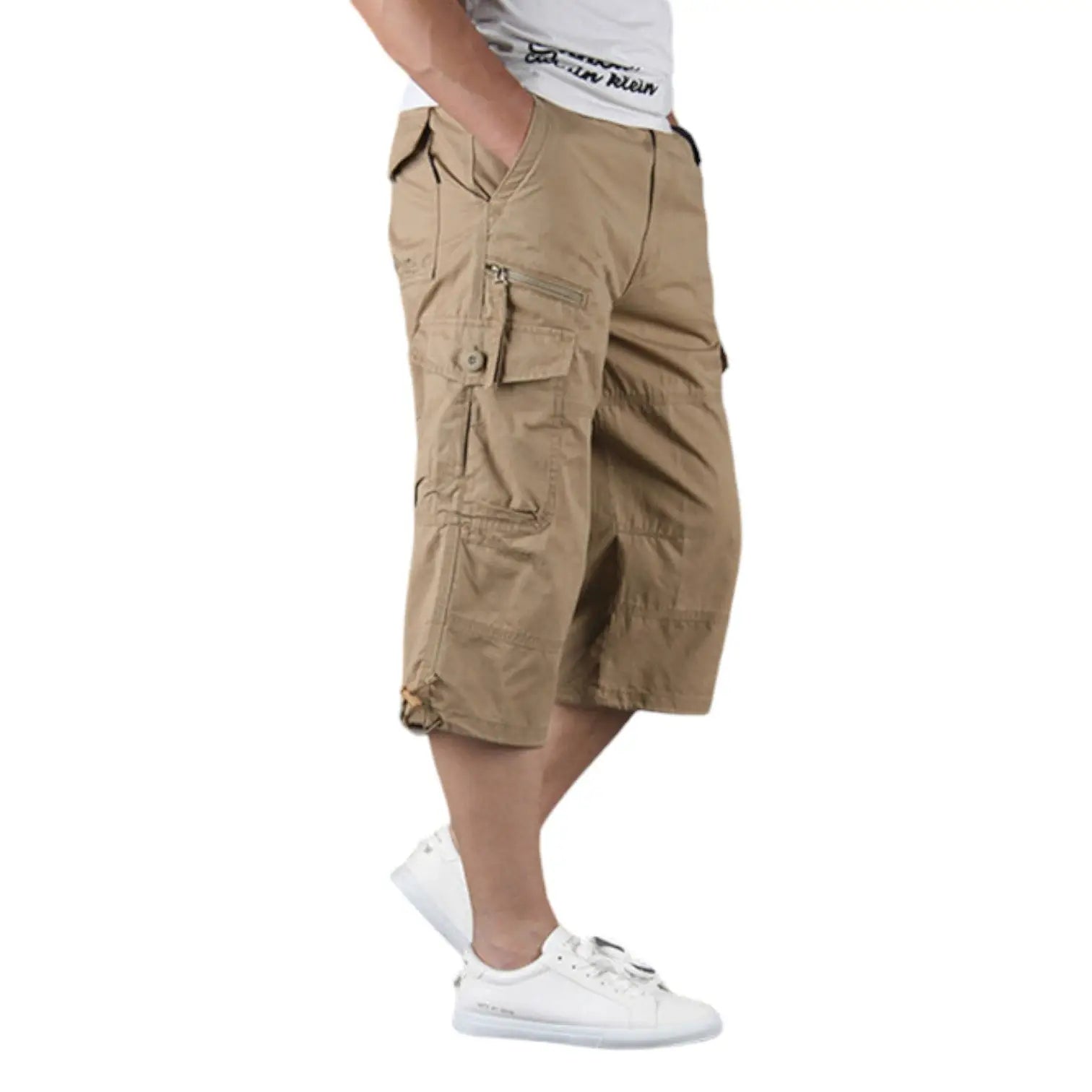 Mens Long Cargo Shorts