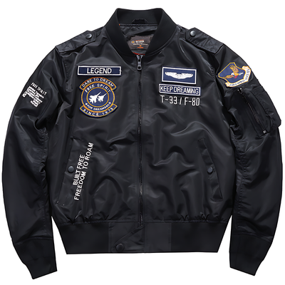Mens military flight jacket
