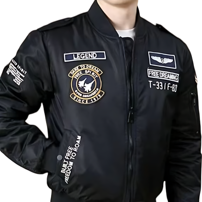 Mens military flight jacket