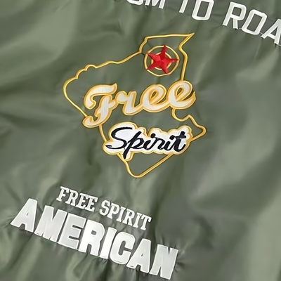 Mens military flight jacket