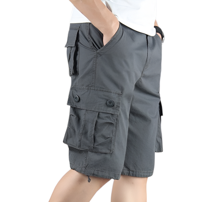 Mens multi pocket cargo shorts