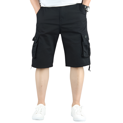 Mens multi pocket cargo shorts