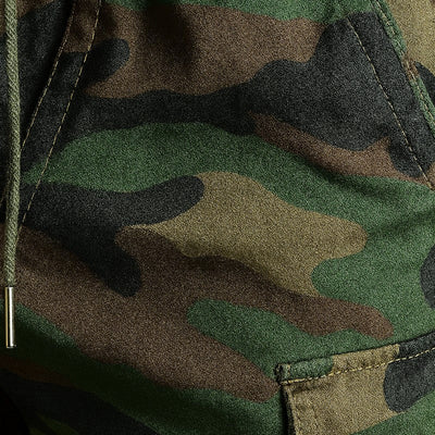 Mens stretch camo shorts