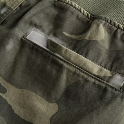 Mens stretch camo shorts