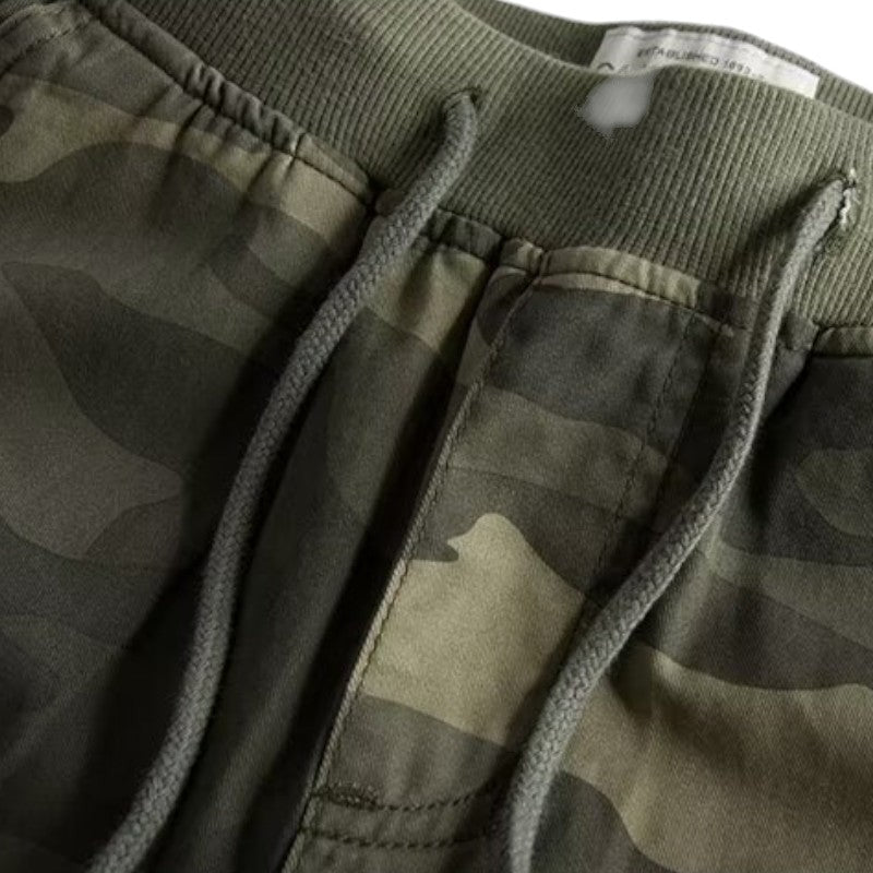 Mens stretch camo shorts