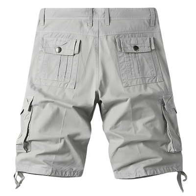 Mens white camo cargo shorts