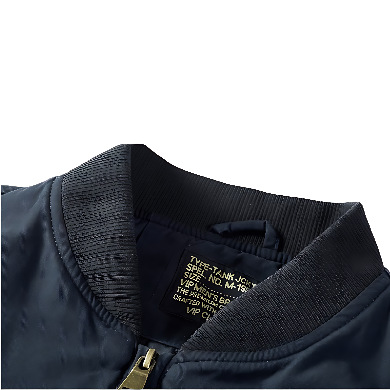 Military bomber jacket with patches