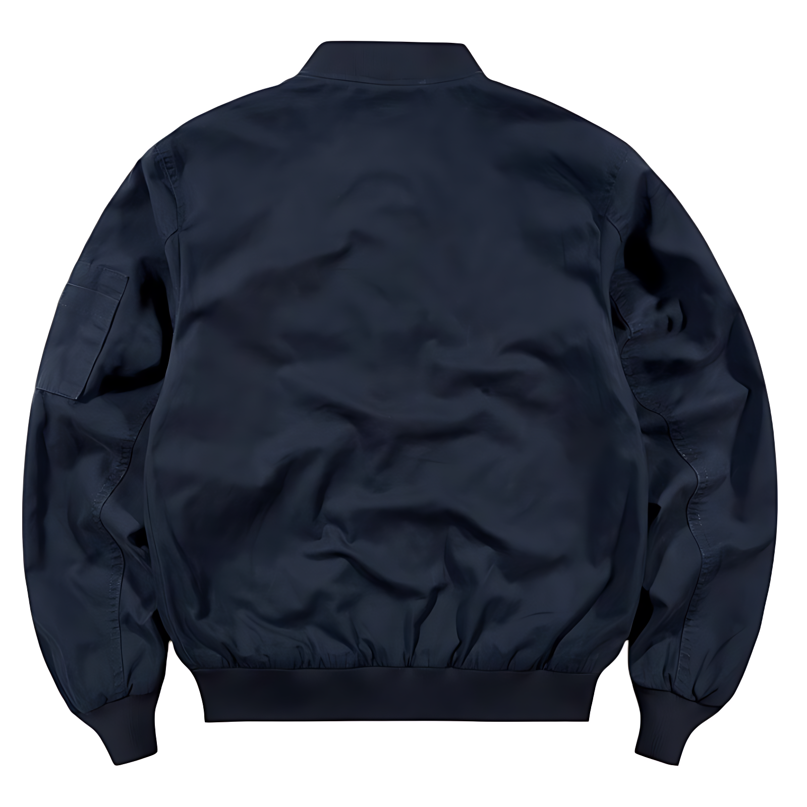 Military bomber jacket with patches